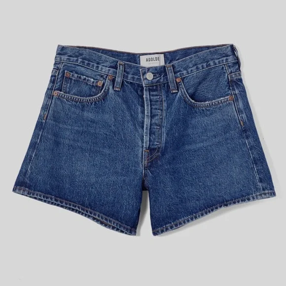 Agolde Parker Long Denim Shorts – Enamour - Picture 6 of 11